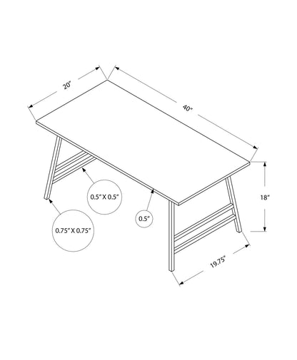 Modern Rectangular Coffee Table with Angled Legs - Light Brown, Gray or White