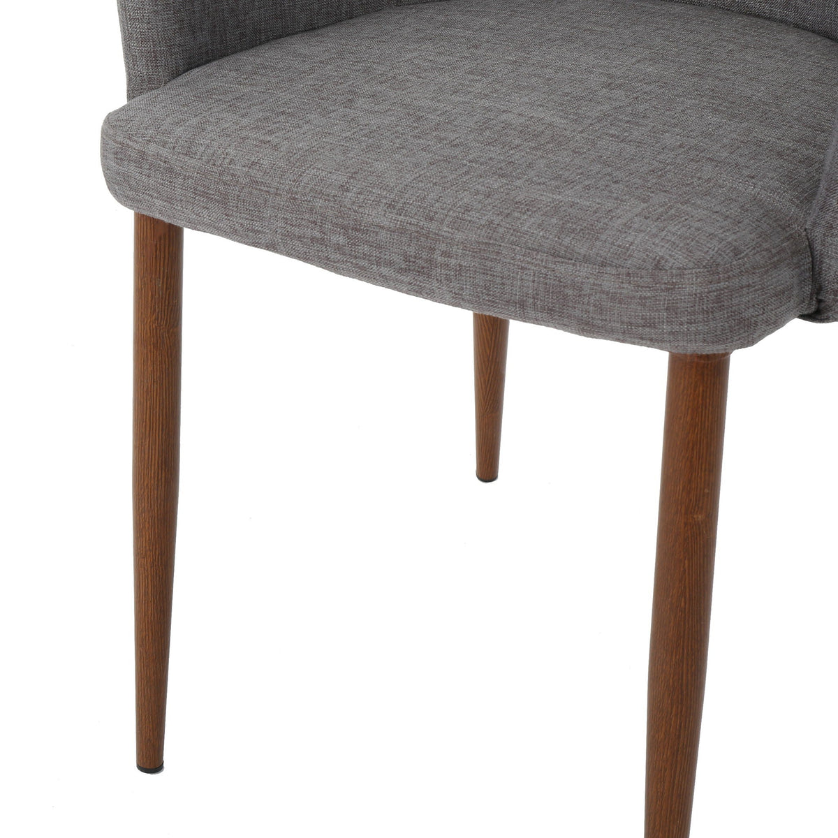 Elegant Dining Chair with Contoured Support - Orange, Dark Gray, Green