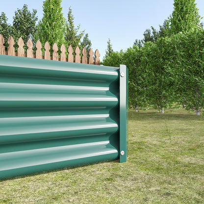 Metal Raised Garden Bed Kit with Anti-Rust Coating - Silver