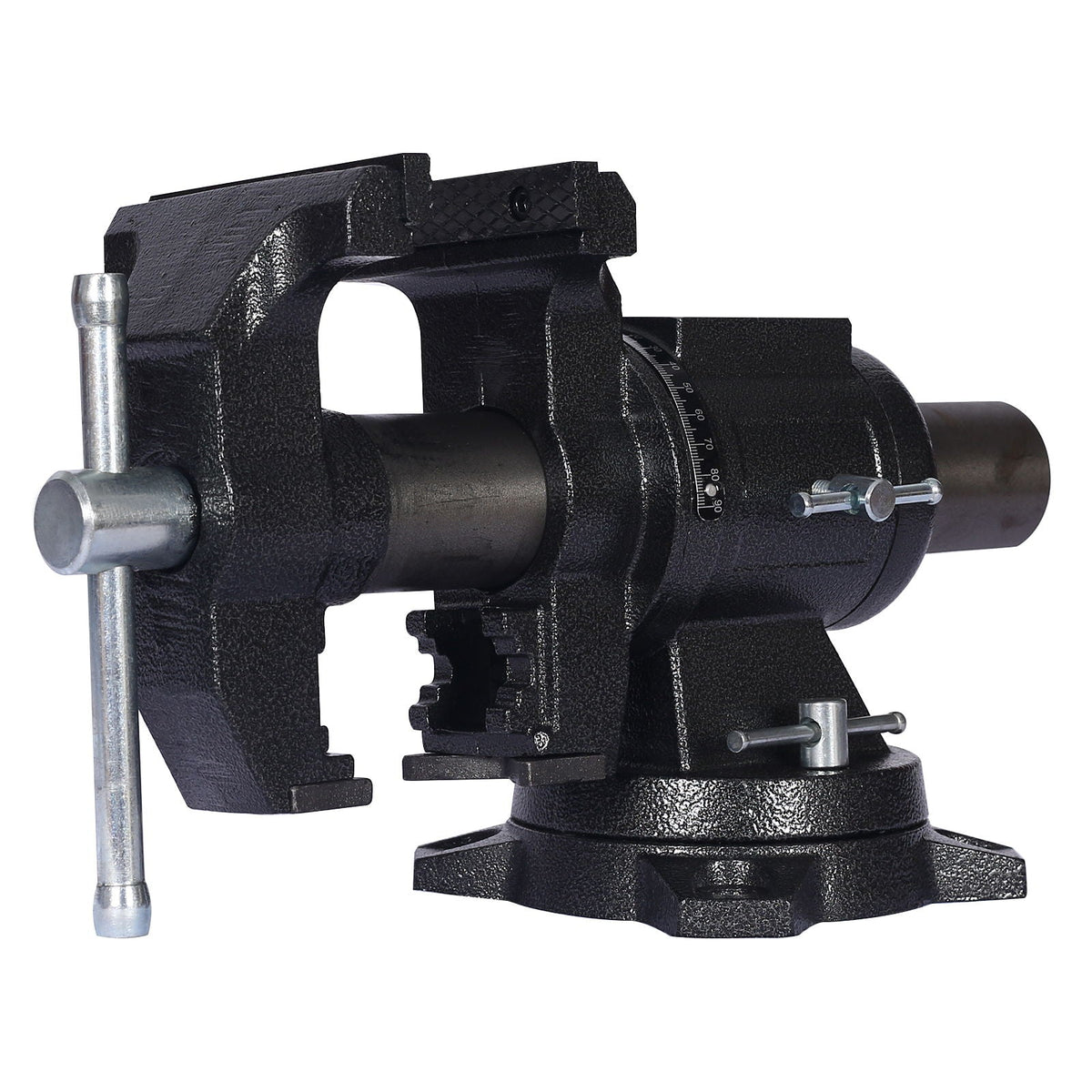 5-Inch Multi Jaw Bench Vise with 360° Swivel Base - Blue or Black