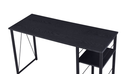 Vadna Writing Desk with Functional Shelving - Black, White, or Dark Brown