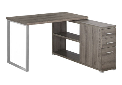 L-Shape Computer Desk with Storage Drawers - Multiple Colors
