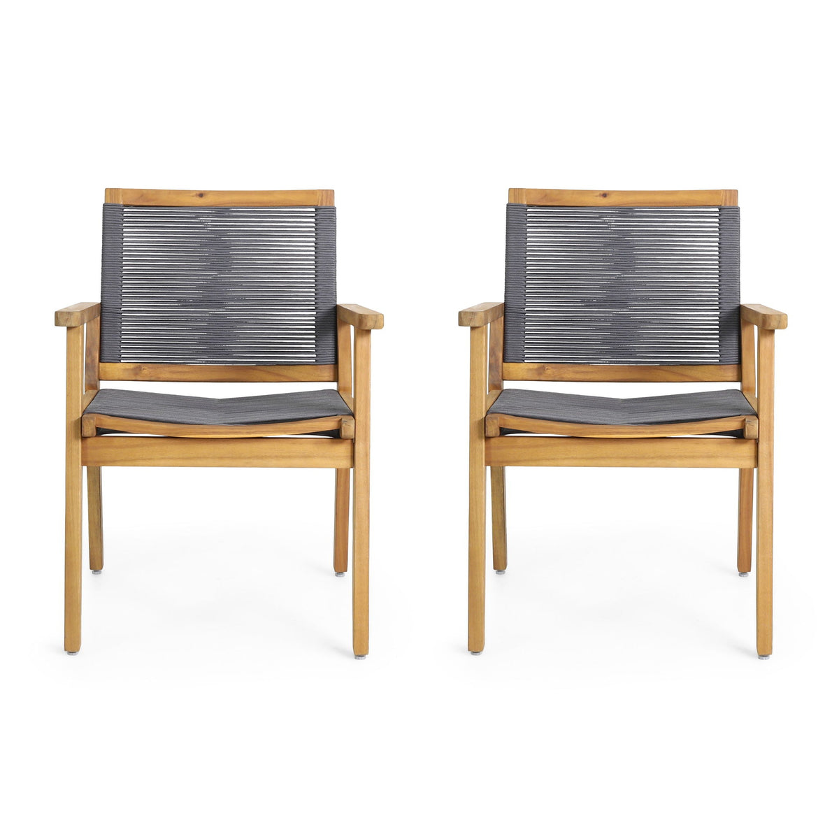 Outdoor Rope Dining Chair Set of 2