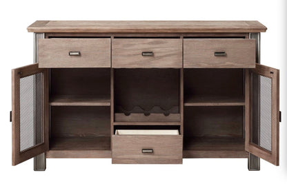 Nathaniel Maple Server with Ample Storage - Light Brown