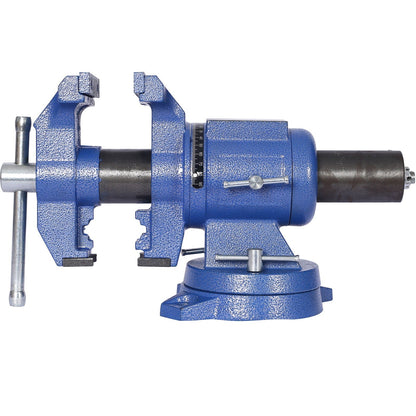 5-Inch Multi Jaw Bench Vise with 360° Swivel Base - Blue or Black
