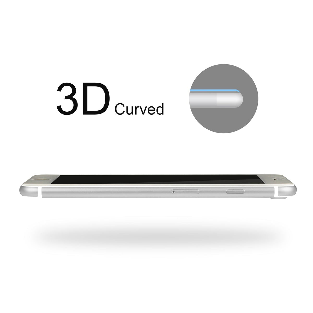 3D Curved Tempered Glass Full Cover Screen Protector for Apple iPhone 7