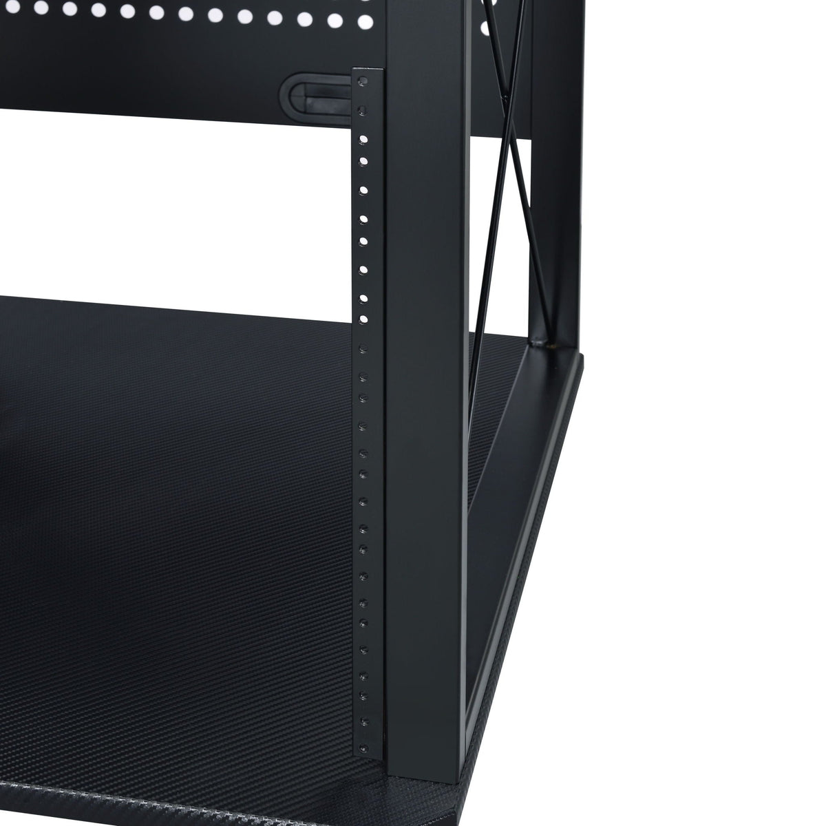 Music Desk with Multiple Storage and Cable Management - Black or Dark Brown