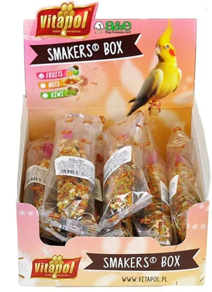 Bird - A&E Cage Company Smakers Cockatiel Fruit Treat Sticks