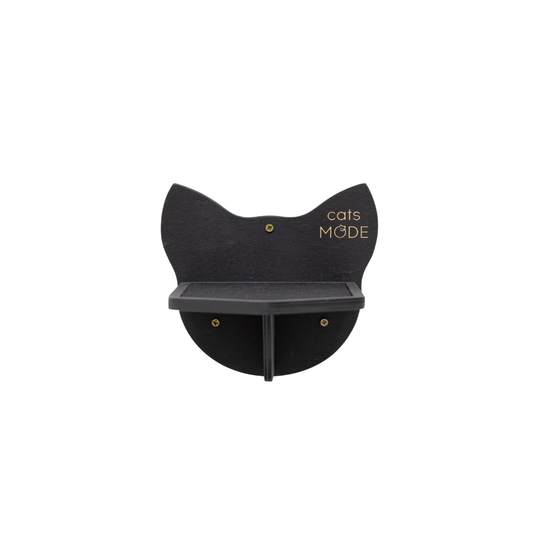 Wooden Cat Step - Black