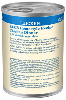 Blue Buffalo Adult Homestyle Chicken, Brown Rice & Garden Vegetables Wet Dog Cans (12.5oz)