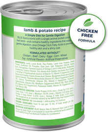 Blue Buffalo Basics Adult Grain-Free Lamb & Potato, Limited Ingredient Diet Wet Dog Food (12.5oz)