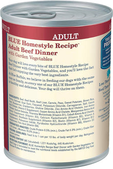 Blue Buffalo Adult  Homestyle Beef with Garden Vegetables Wet Dog Cans (12.5oz)
