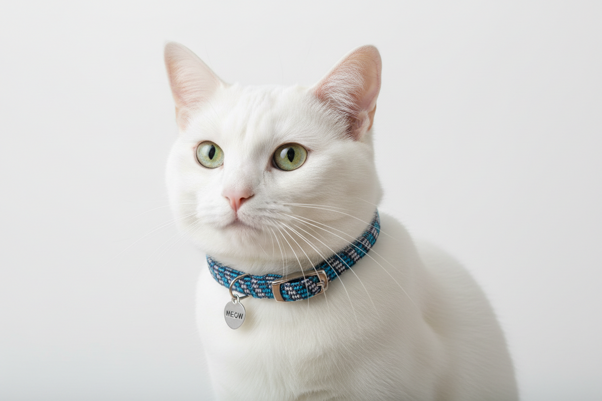 Costal Elasta Cat Reflective Breakaway Collar 10" blue/black