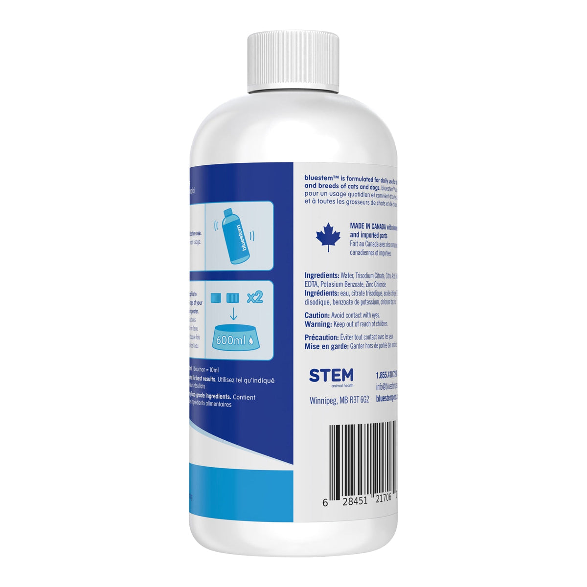 bluestem Fresh Breath Plaque & Tartar Control Water Additive for Dogs & Cats