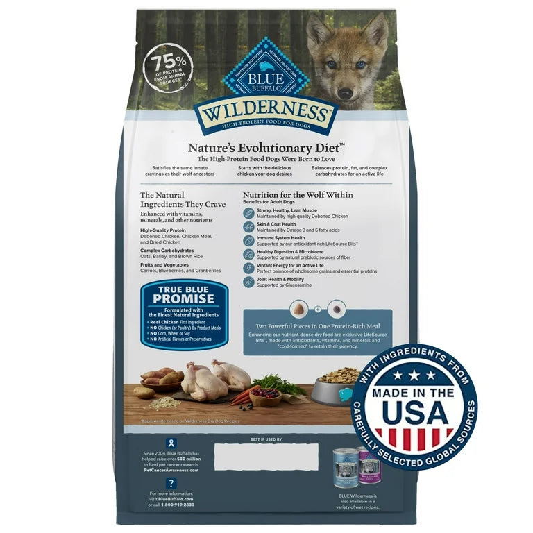 Blue Buffalo Wilderness Puppy Chicken with Wholesome Grains Dry Dog Food