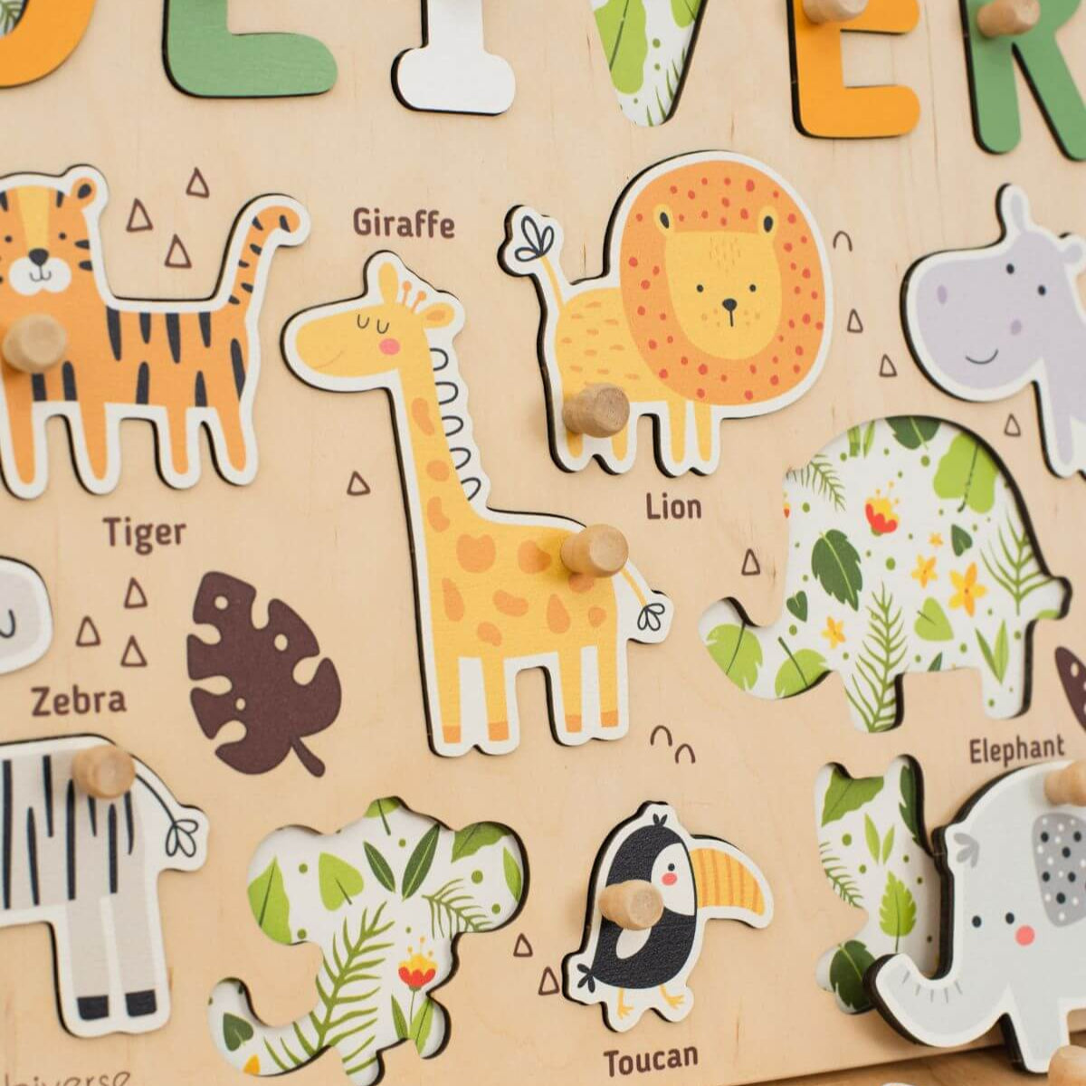 Name Board Jungle Theme