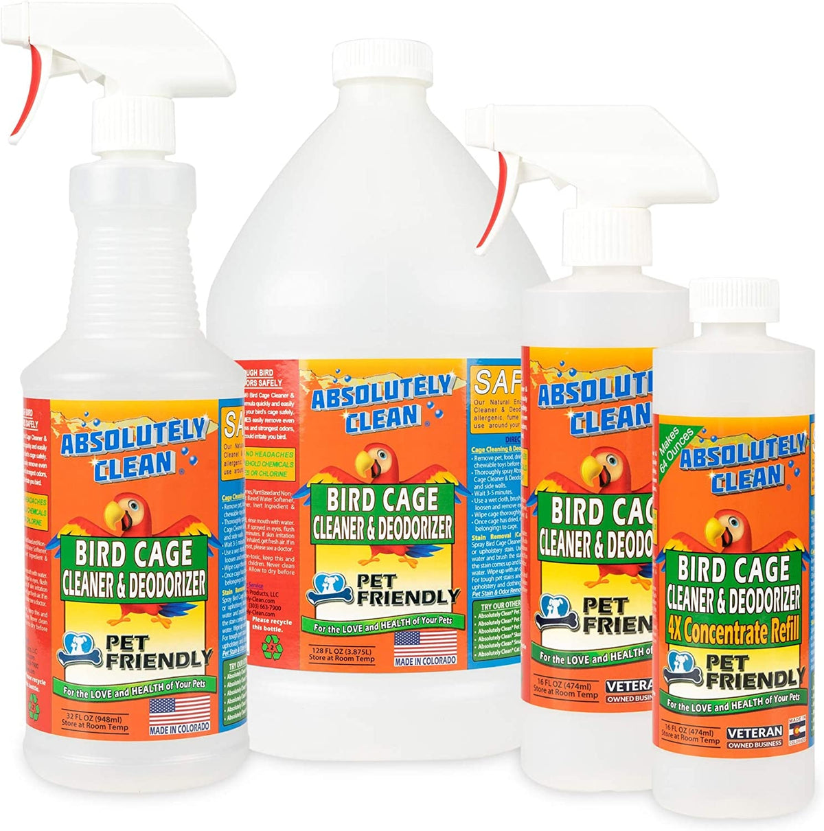Bird Cage Cleaner and Deodorizer