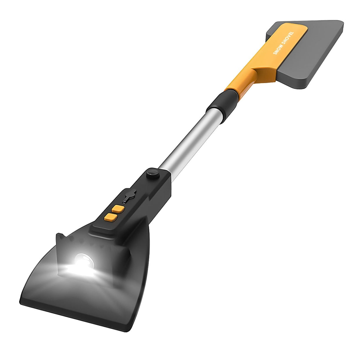 3 In 1 Car Snow Removal Shovel with Lights Car Snow Removal Tool Telescopic Windshield Ice Scraper Snow Brush Shovel