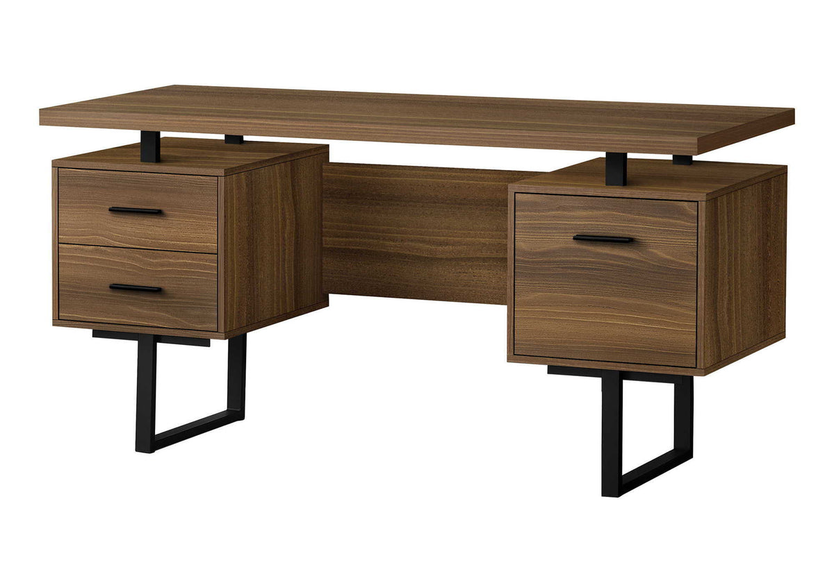 60" Computer Desk with Storage Drawers – Home Office Writing Desk