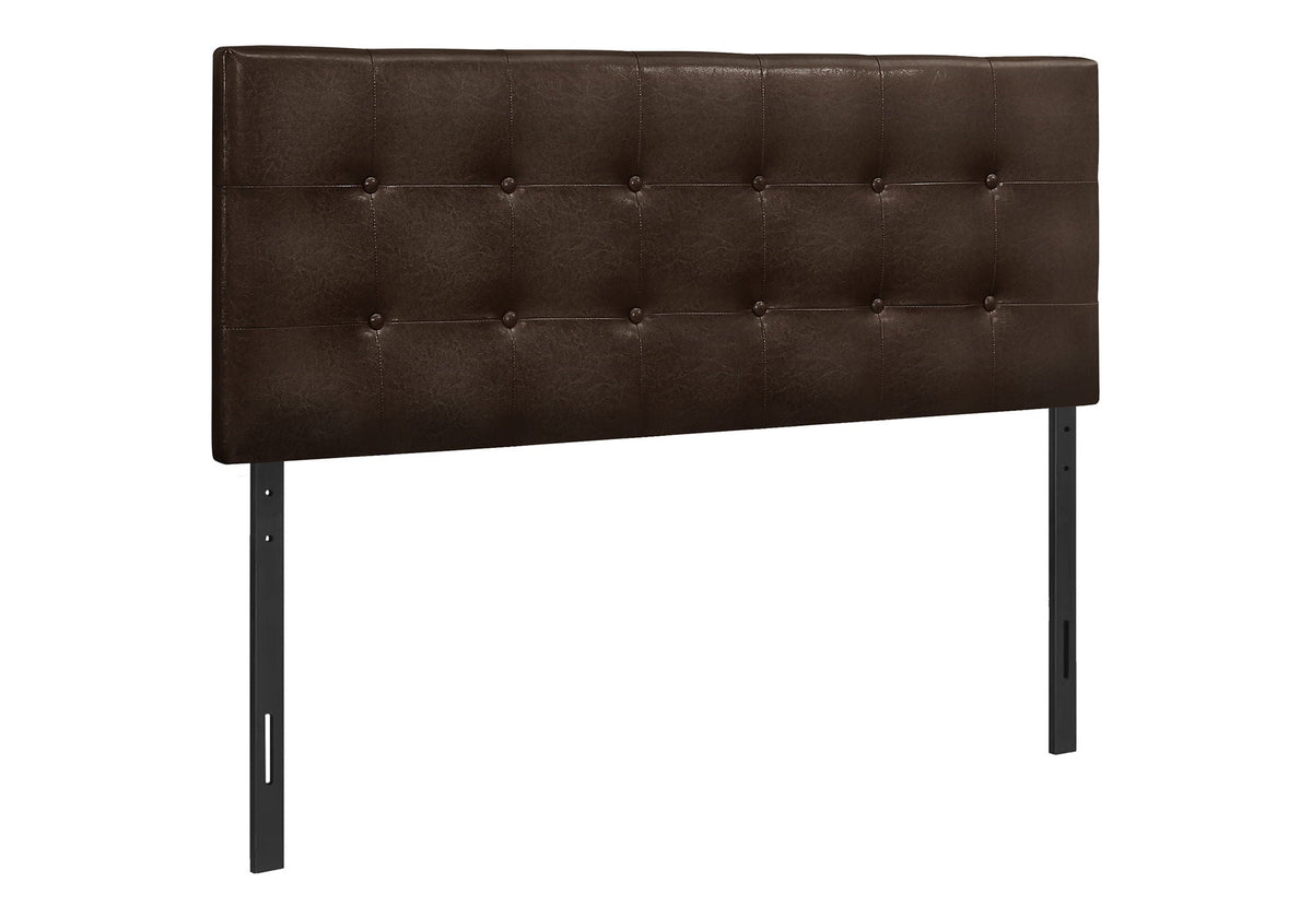 Full Size Upholstered Bed Headboard - Brown