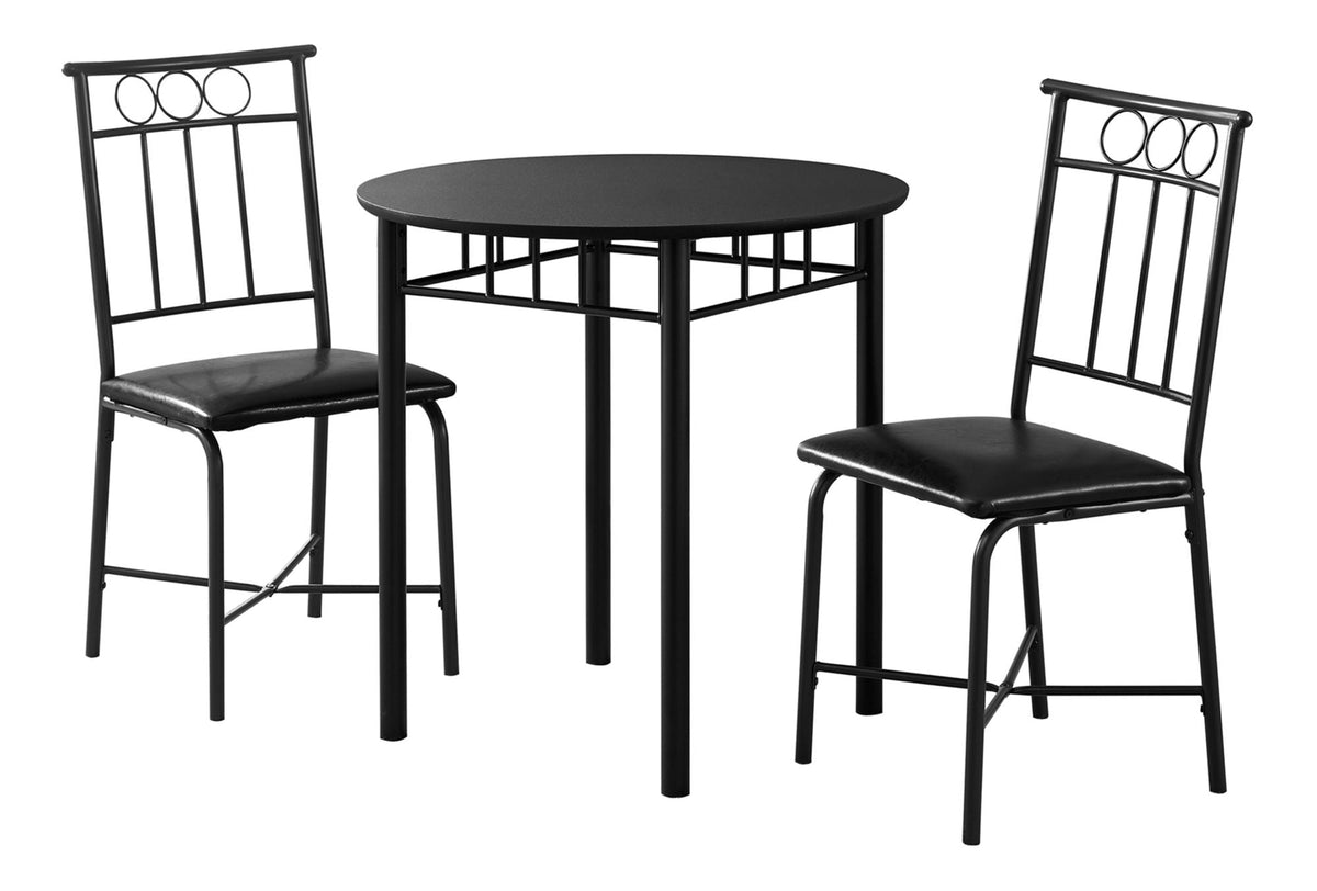3 Pieces Dining Table Set: Contemporary & Modern