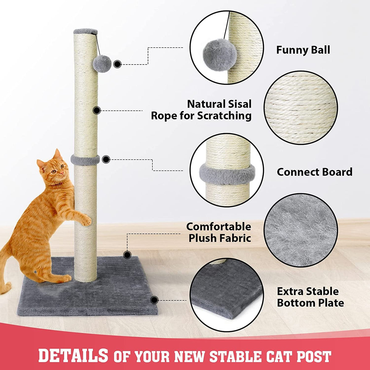 31'' Tall Cat Scratching Post