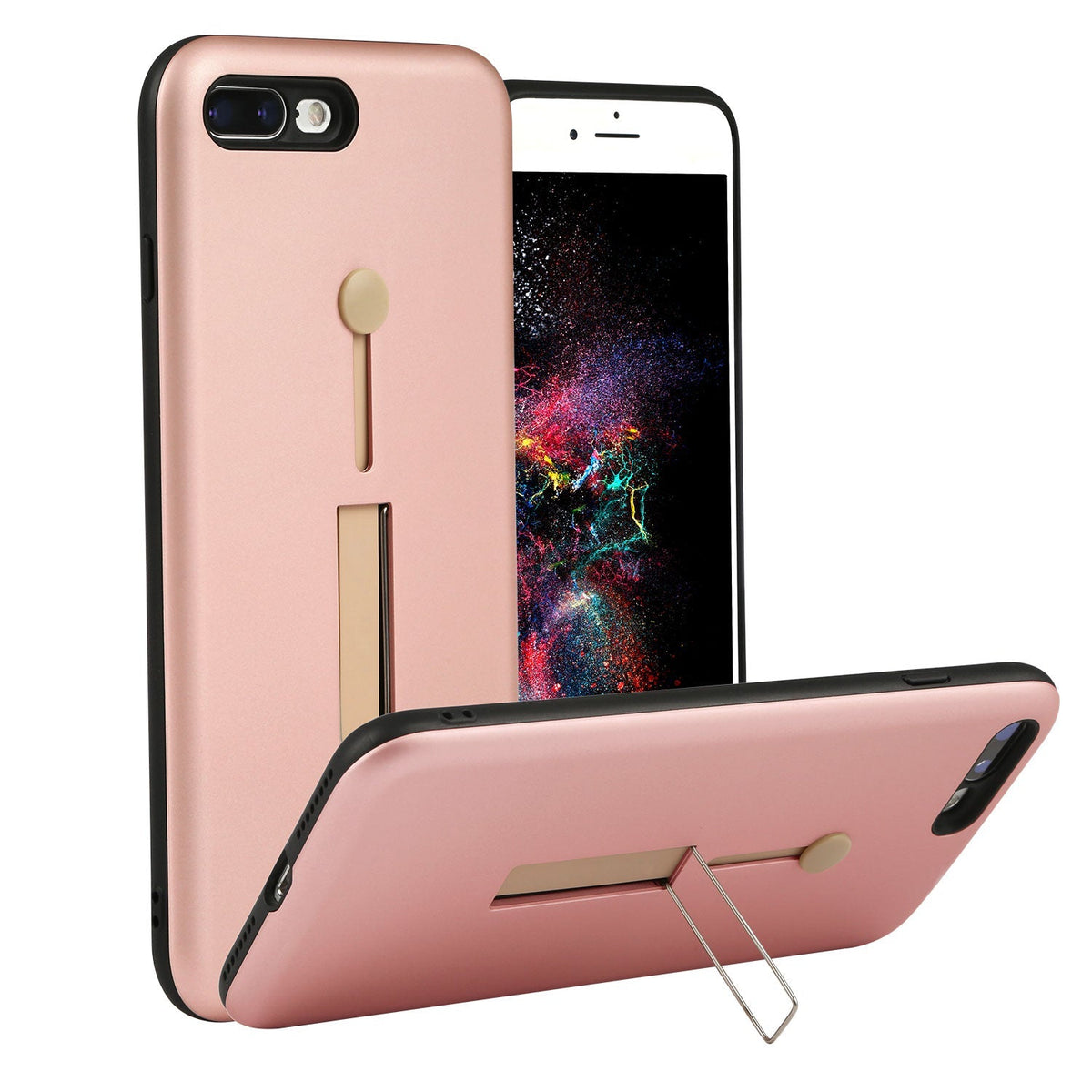 Rugged Slim Snap-on iPhone 8 Plus Case with Stand
