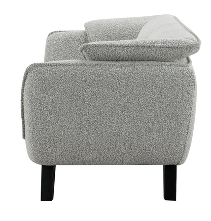 Nayeli Boucle Loveseat with Pocket Coil Seating - Gray or Dark Brown