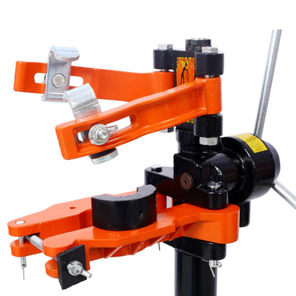 Hand Operate Strut Coil Spring Press Compressor with Steel Construction - Black/Orange