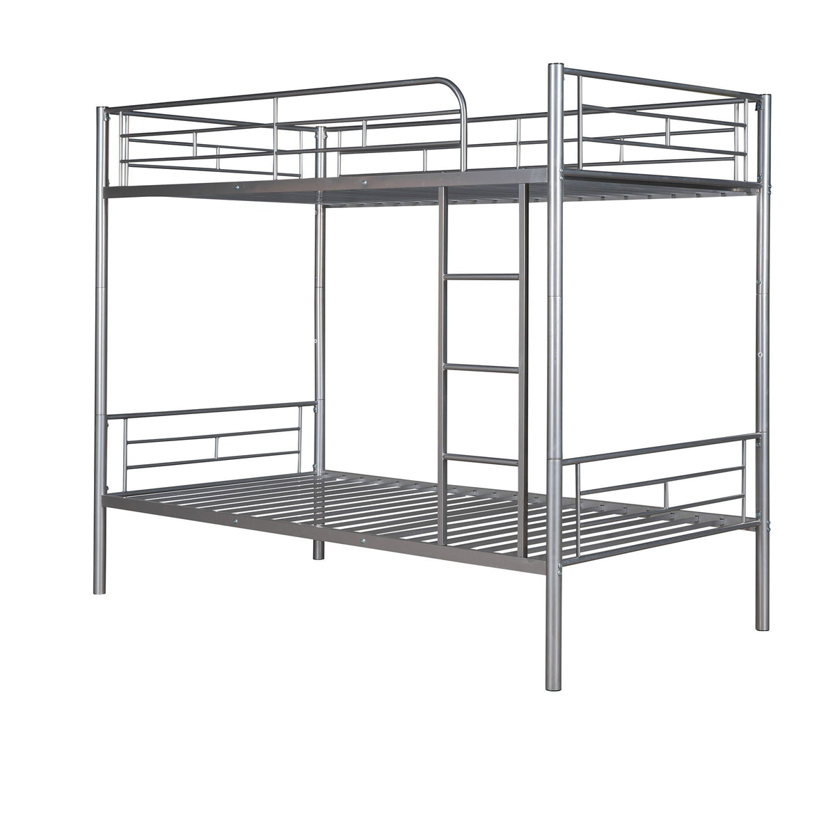 Steel Construction Bunk Bed with Convertible Design - Multiple Colors