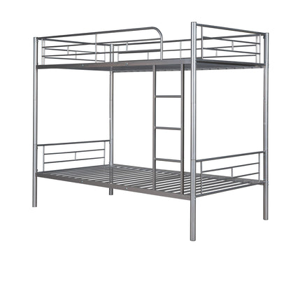 Steel Construction Bunk Bed with Convertible Design - Multiple Colors