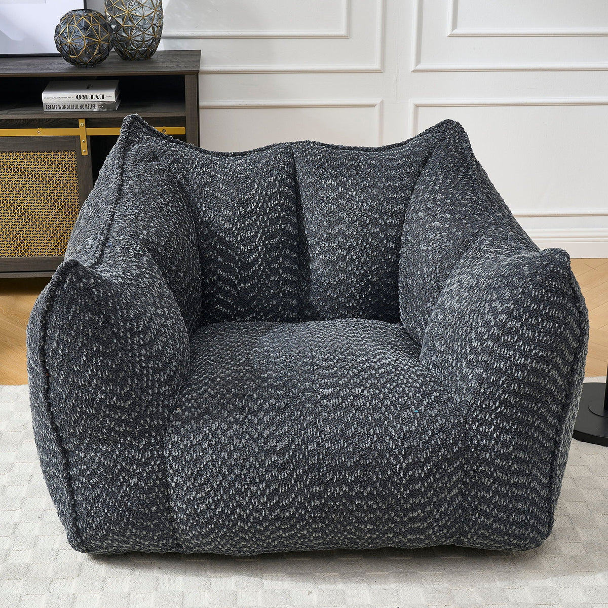 Chenille Arm Chair with Highly Resilient Foam - Multiple Colors