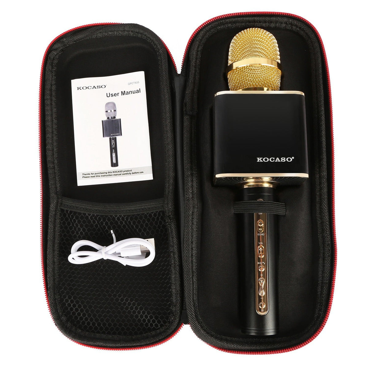 Wireless Karaoke Microphone with Built-in Speaker