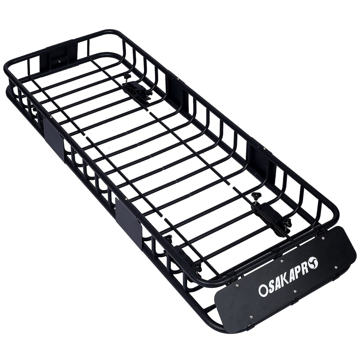 Rooftop Cargo Carrier Basket Steel Universal Fit - Black