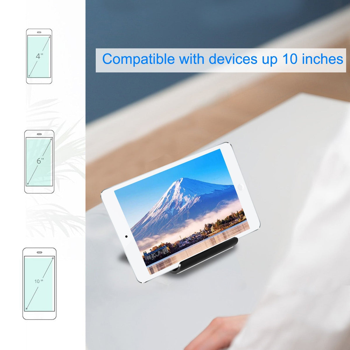 Desktop Phone Stand Tablet Holder 100¡ Adjustable Multi-Angle for Smartphone Pad E-Reader