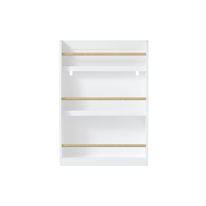 3 Tier Book Shelf with Compact Storage - Multiple Colors