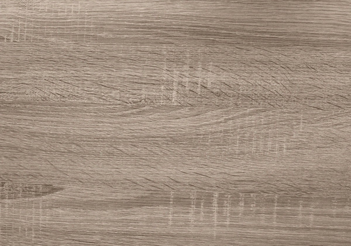 C-Shaped Accent Table with Hidden Drawer - Taupe