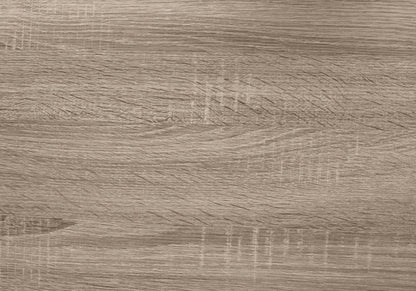 C-Shaped Accent Table with Hidden Drawer - Taupe