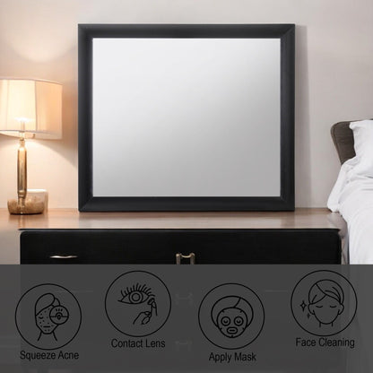 Contemporary Design Mirror with Modern Frame - Black, White, Dark Brown, Dark Gray