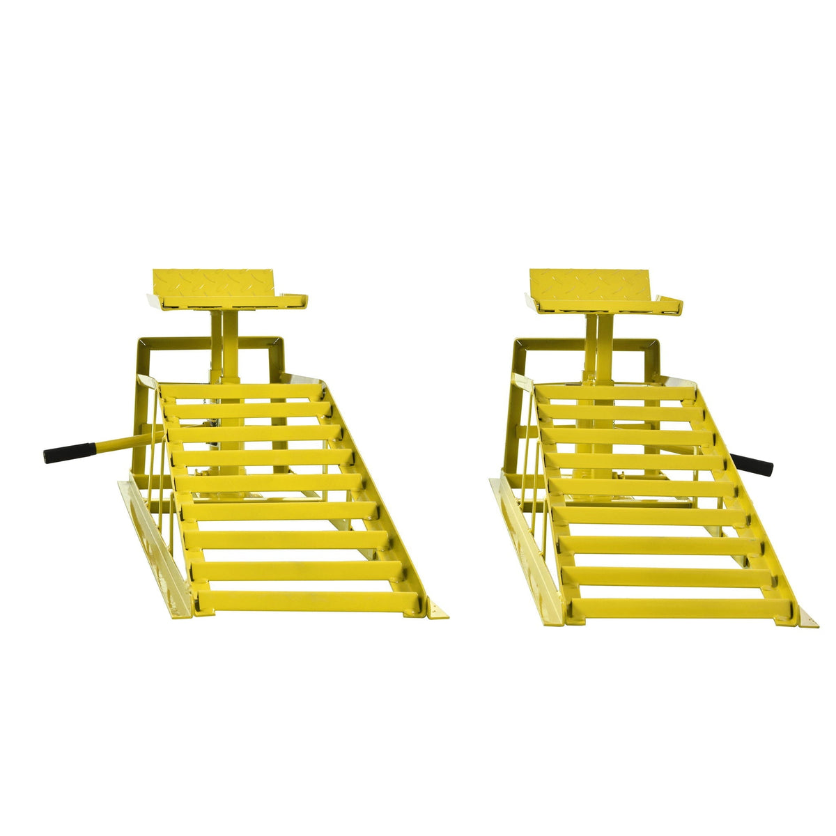 5 Ton Hydraulic Automotive Lift Ramps with Durable Steel - Red