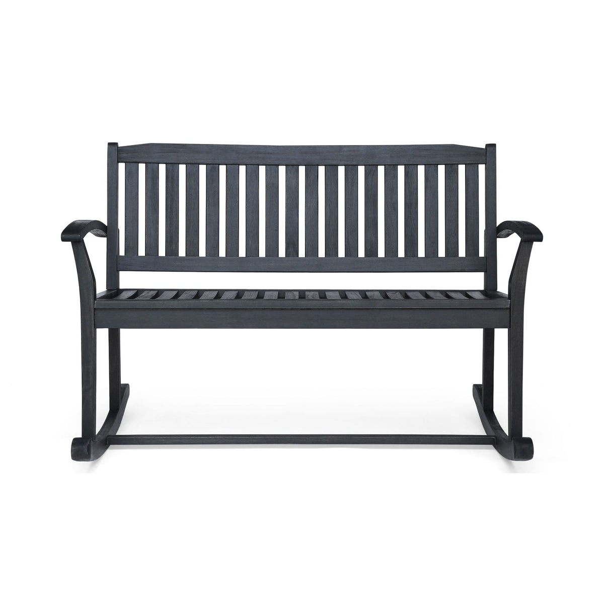 Baxter Rocking Loveseat with Rocking Motion - Dark Gray