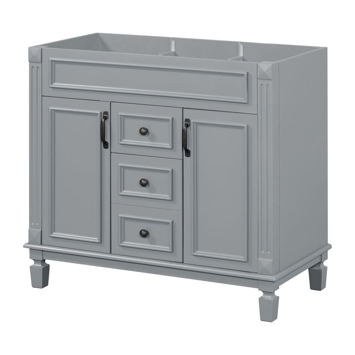 Bathroom Vanity Cabinet with Soft-Closing Doors and Drawers - Multiple Colors