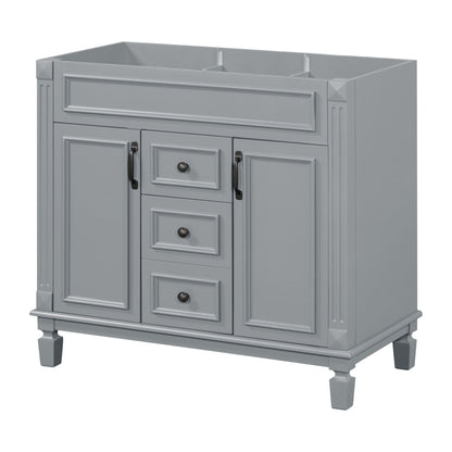 Bathroom Vanity Cabinet with Soft-Closing Doors and Drawers - Multiple Colors
