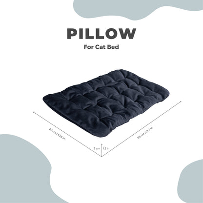 Sleeping Cat Pillow - Black