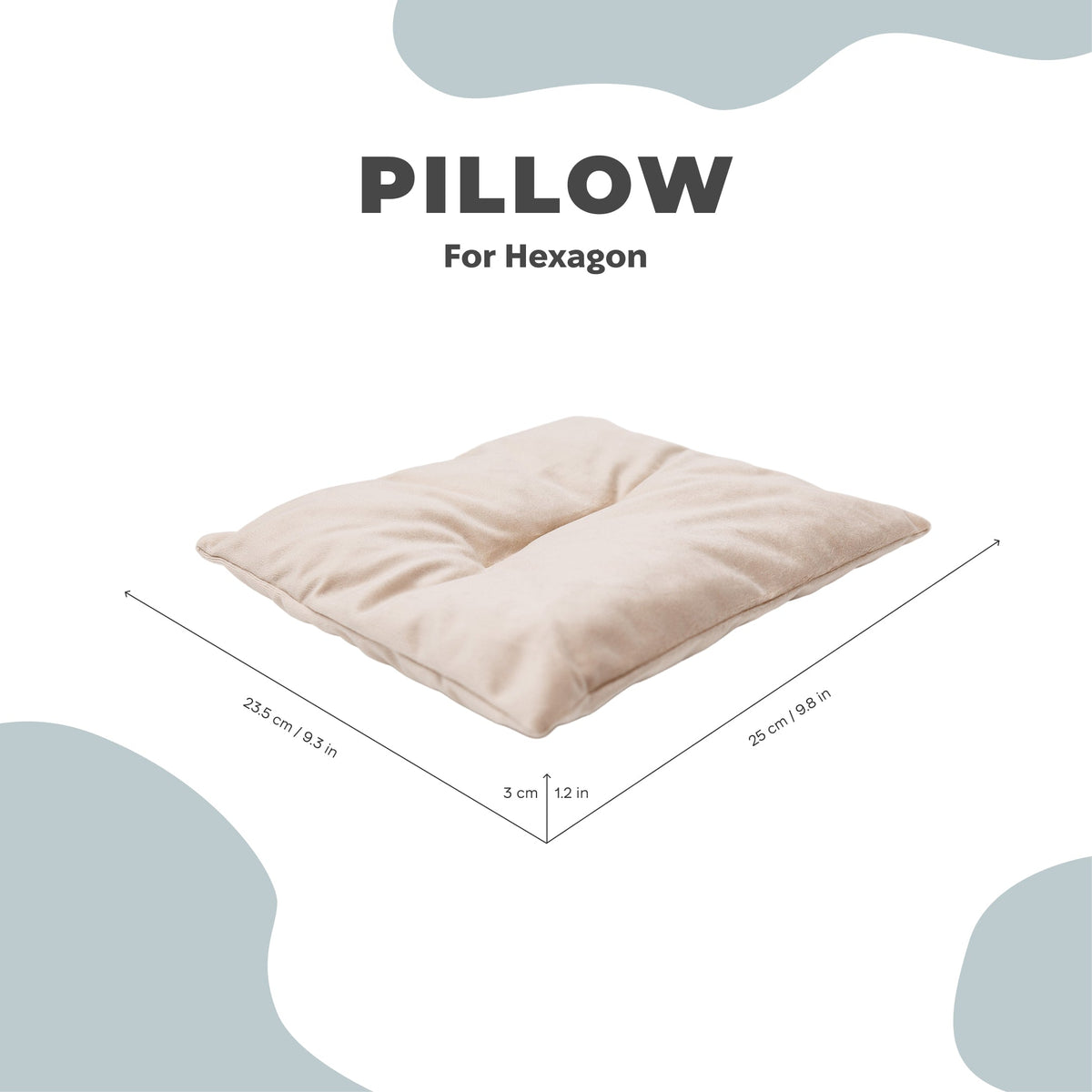 Cat Cushion Pillow - Beige