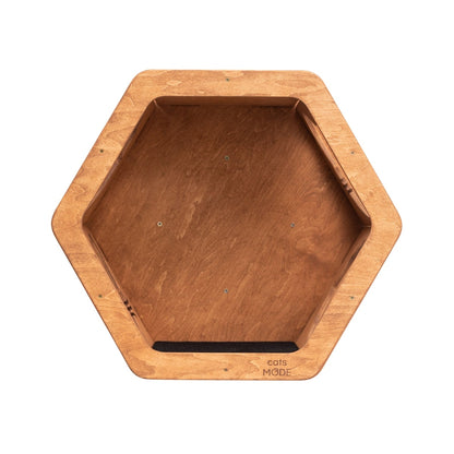 Wooden Cat Shelf Oak