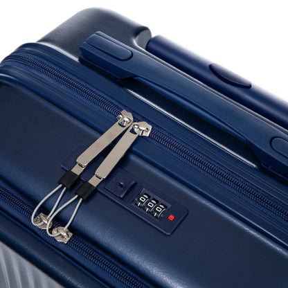 ABS Spinner Luggage Set with Combination Lock - Navy