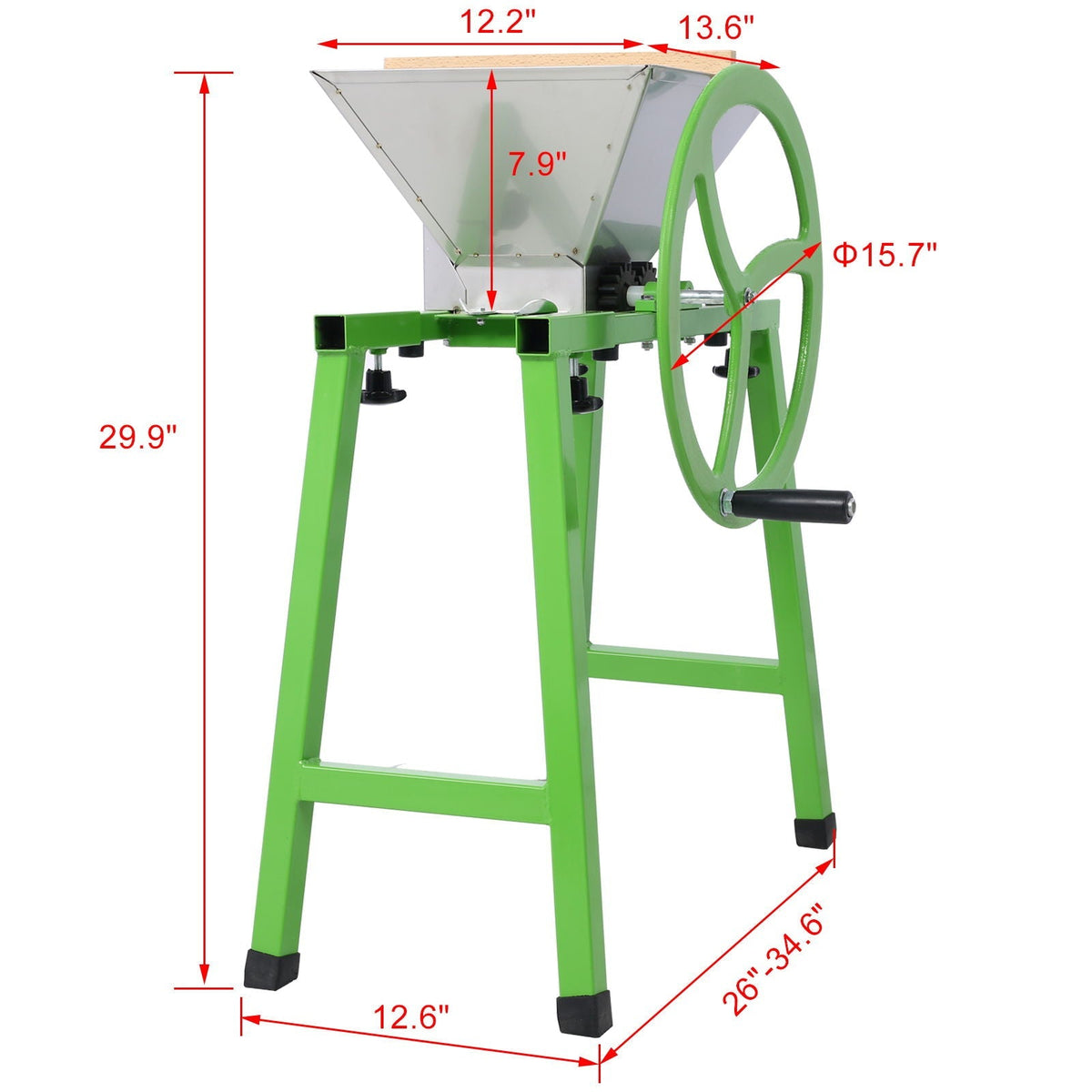 Manual Juice Maker Fruit Wine Press with Filter Bag - Green