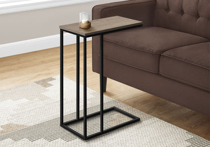C-Shaped Metal Accent Table with Space-Saving Functionality - Multiple Colors