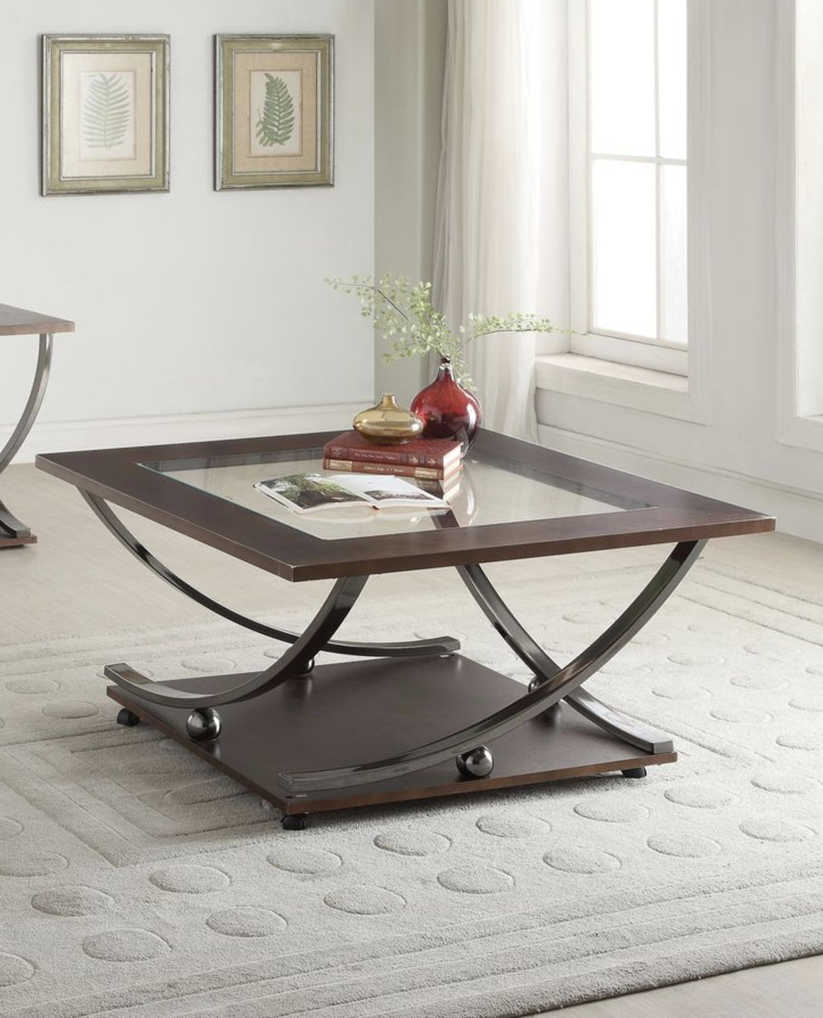 Dark Brown Coffee Table with Modern Elegance - Isiah